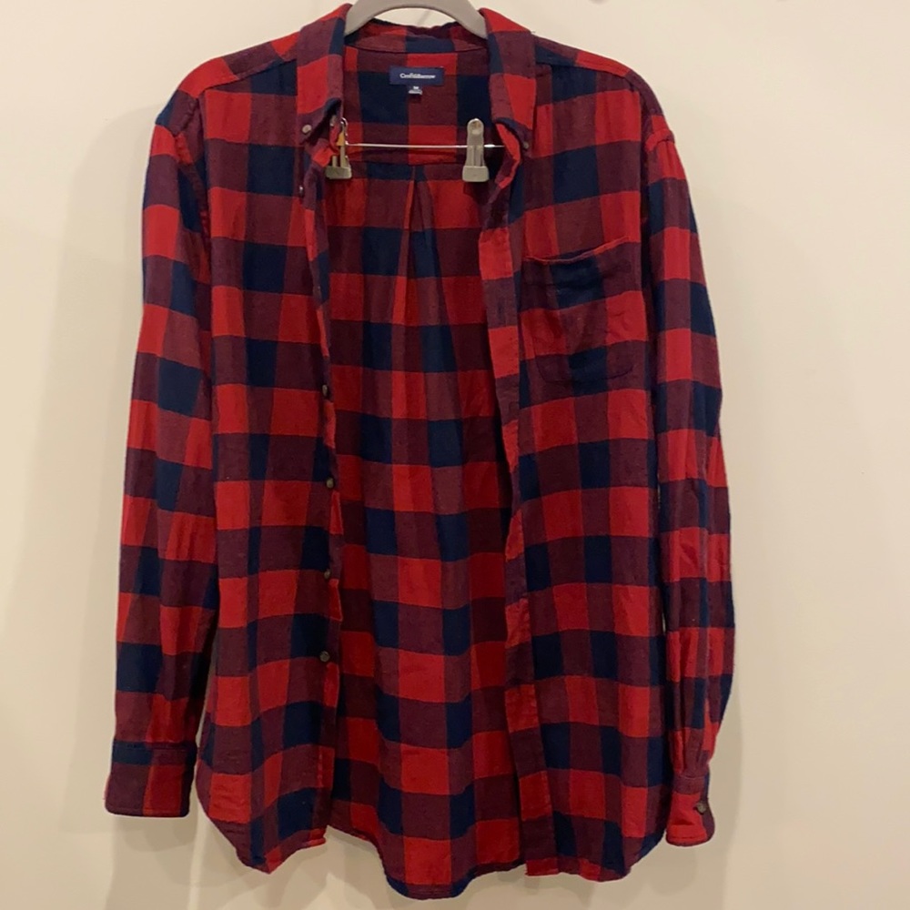 Croft & Barrow Scotch Plaid Flannel - Red & Black